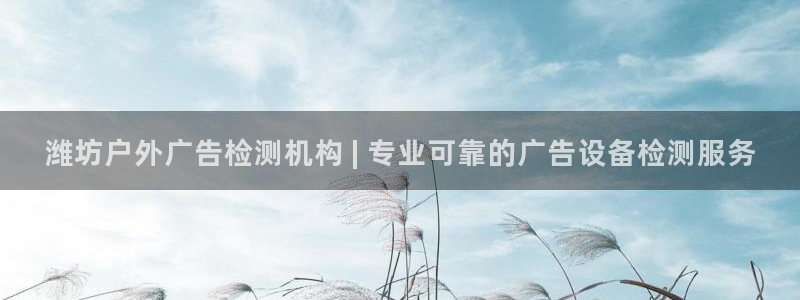 杏宇平台代理怎么样啊：潍坊户外广告检测机构 | 专业可靠的广告设备检测服务