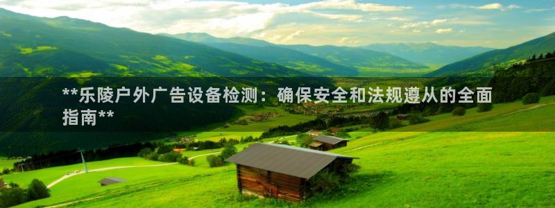 杏宇平台招商怎么样：**乐陵户外广告设备检测：确保安全和法规遵从的全面
指南**