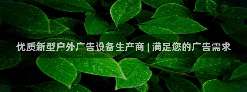 杏宇平台怎么样：优质新型户外广告设备生产商 | 满足您的广告需求
