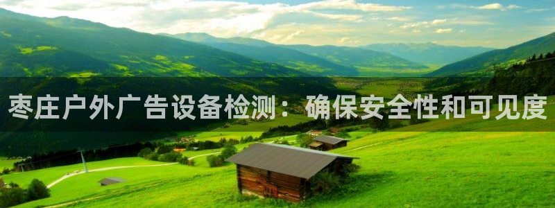 杏宇平台总代理是谁：枣庄户外广告设备检测：确保安全性和可见度