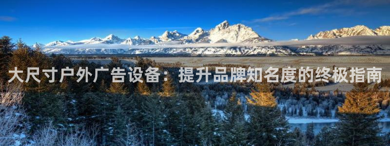 杏宇平台测速链接：大尺寸户外广告设备：提升品牌知名度的终极指南