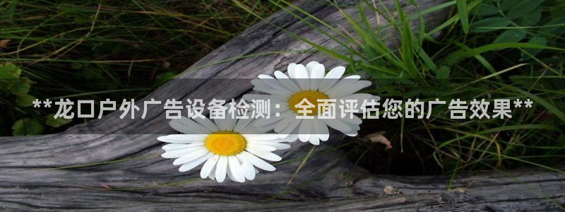 杏宇官方平台官网入口：**龙口户外广告设备检测：全面评估您的广告效果**