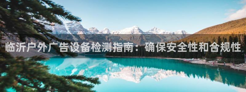 杏宇平台代理多少钱一个：临沂户外广告设备检测指南：确保安全性和合规性