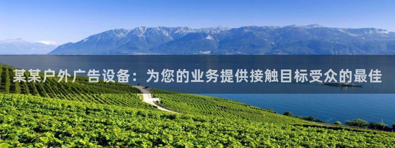 杏宇平台总代理：某某户外广告设备：为您的业务提供接触目标受众的最佳
