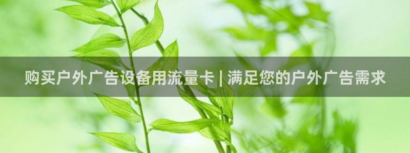 杏宇平台好吗：购买户外广告设备用流量卡 | 满足您的户外广告需求